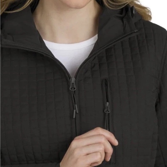 Lands' End Women's Quilted Puffer Jacket - Gray medium NWT - Picture 4 of 15